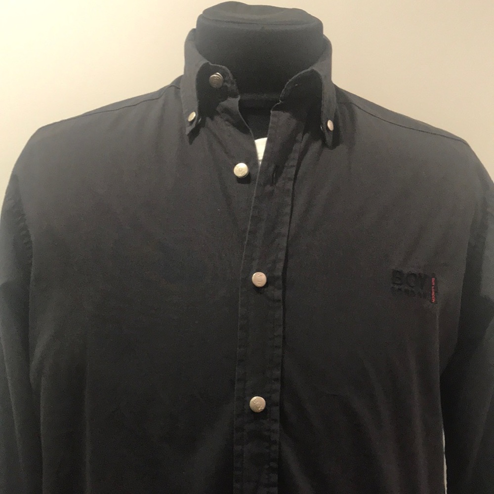 BOY LONDON Size Medium Black 100% Cotton Shirt mens